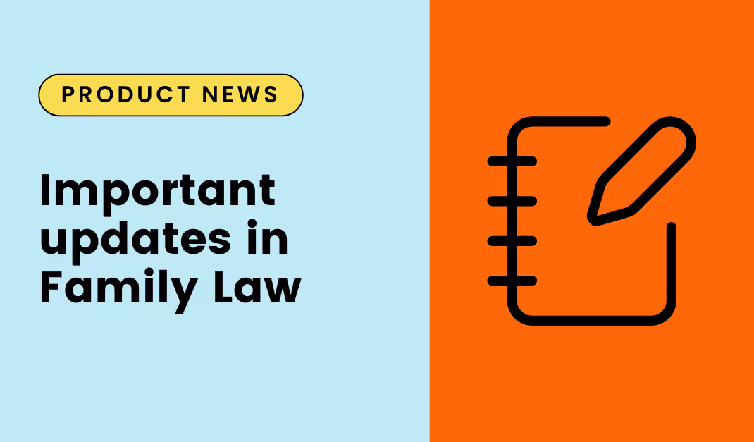 Key changes to family law forms
