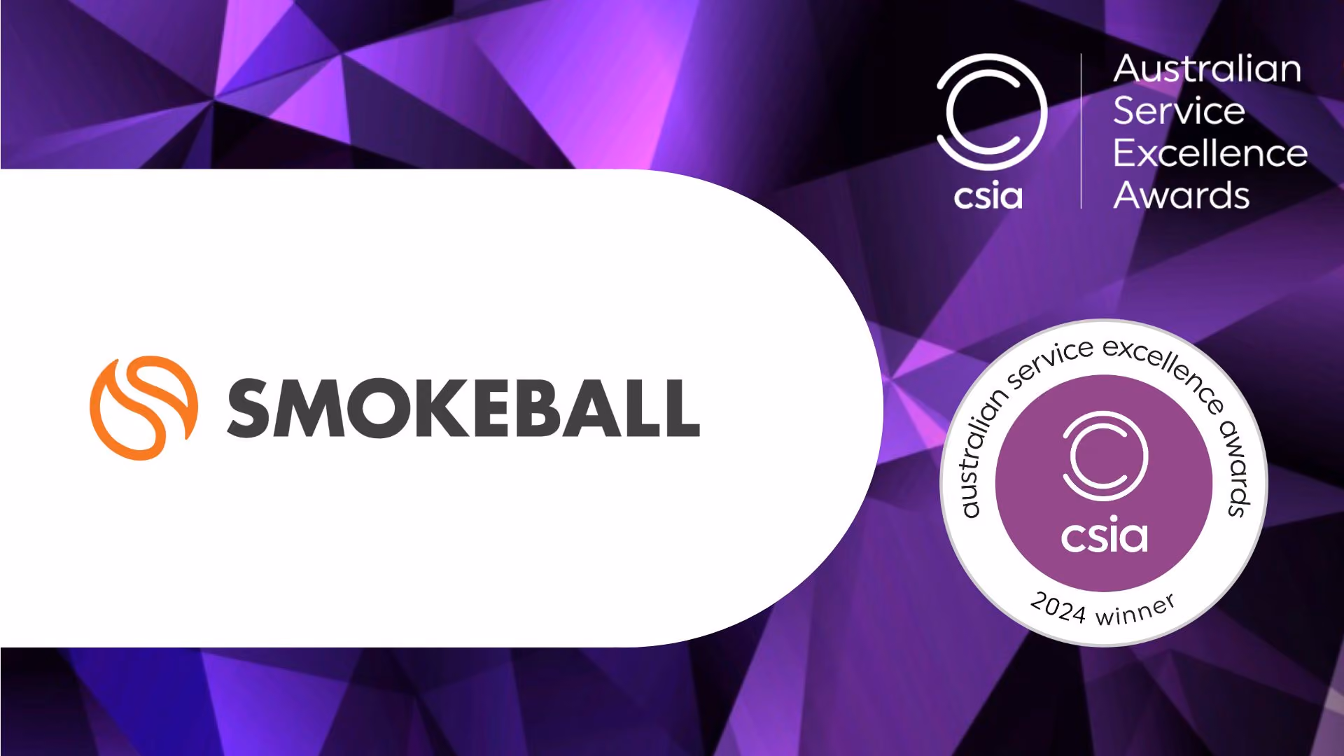 Smokeball wins 2024 Australian Customer Service award
