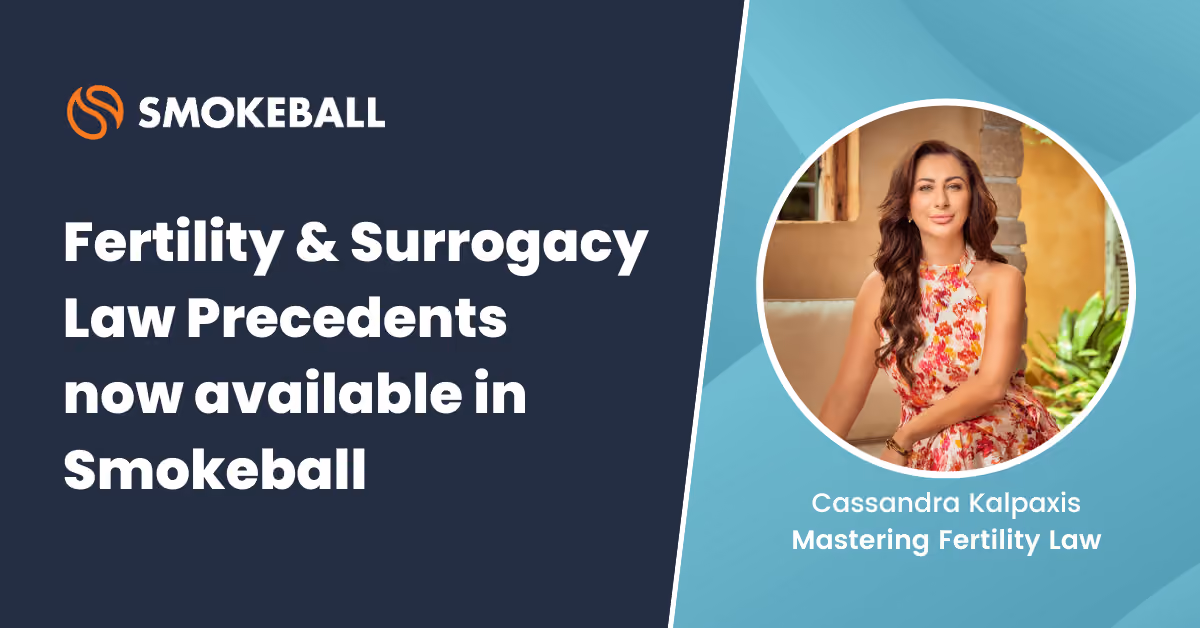 New Marketplace Precedents author added- Cassandra Kalpaxis- Mastering Fertility Law