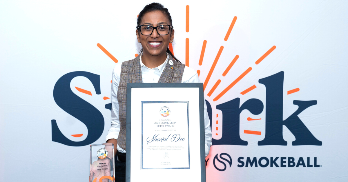 Sheetal Deo Named 2023 Smokeball Community Hero