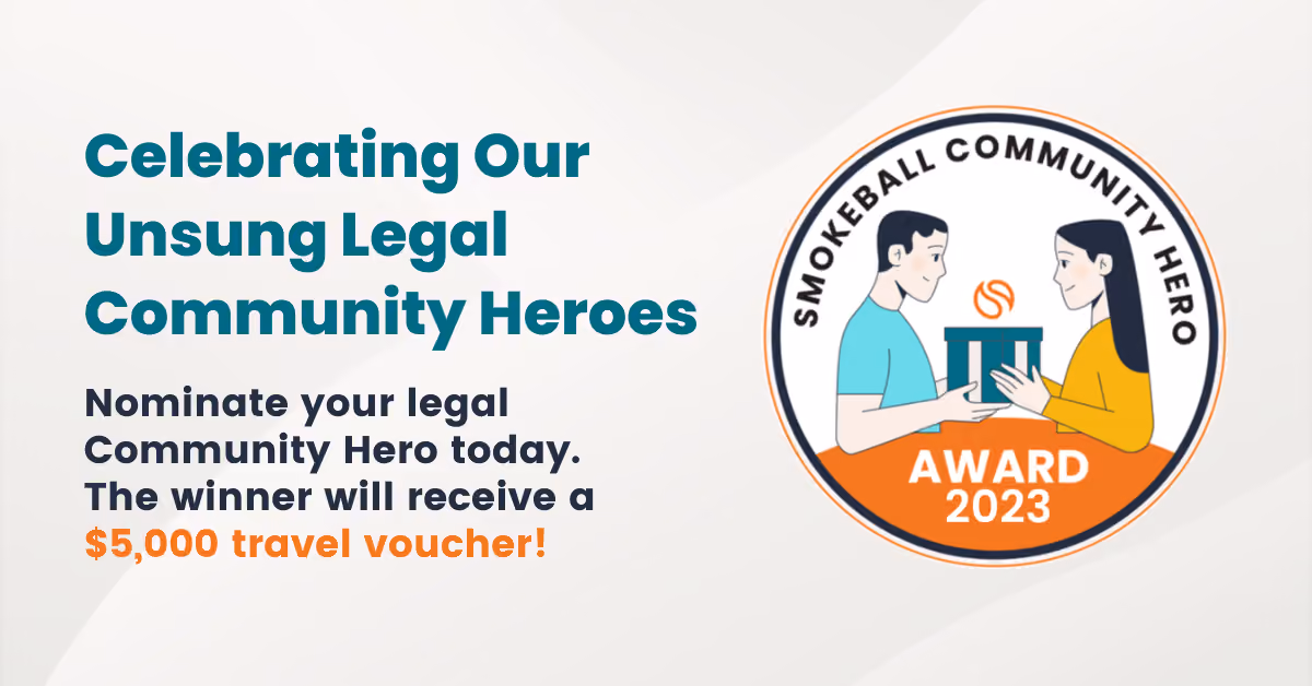 Not All Heroes Wear Capes - Smokeball Launches Second Annual Community Hero Award