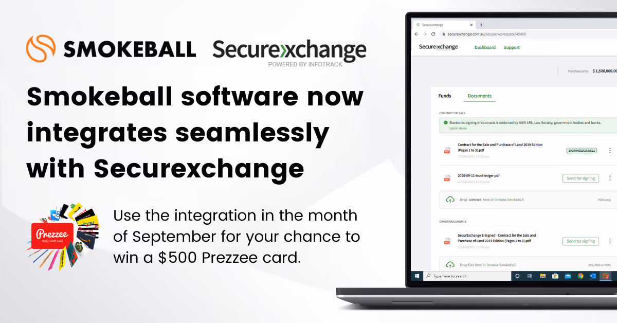 Smokeball now integrates seamlessly with Securexchange