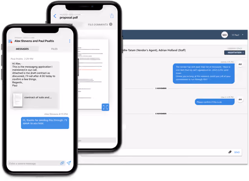Smokeball Communicate - Secure file Sharing and messaging securely connecting lawyers with their clients