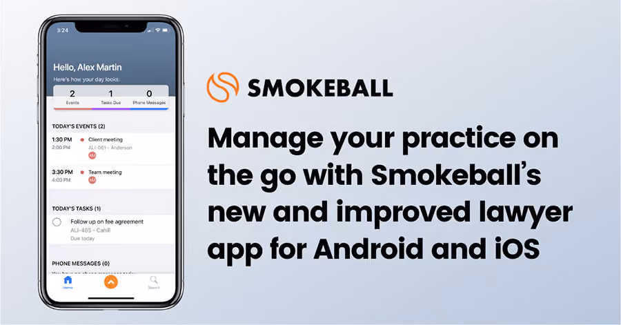 Smokeball’s new mobile app for lawyers keeps your practice in your pocket