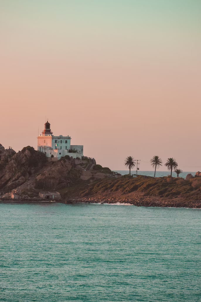 Sharp mountain peak landscape