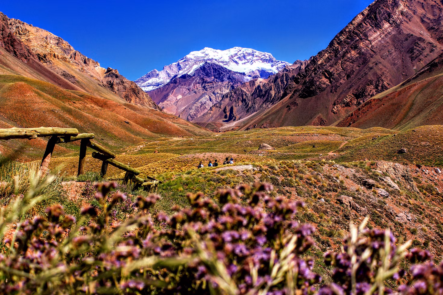 Sharp mountain peak landscape