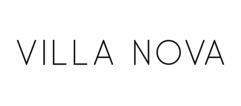 Text reading 'VILLA NOVA' in uppercase black letters on a transparent background.