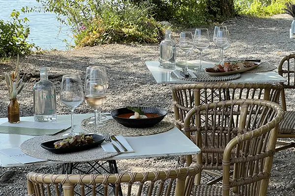 Terrasse du restaurant l'Oasis