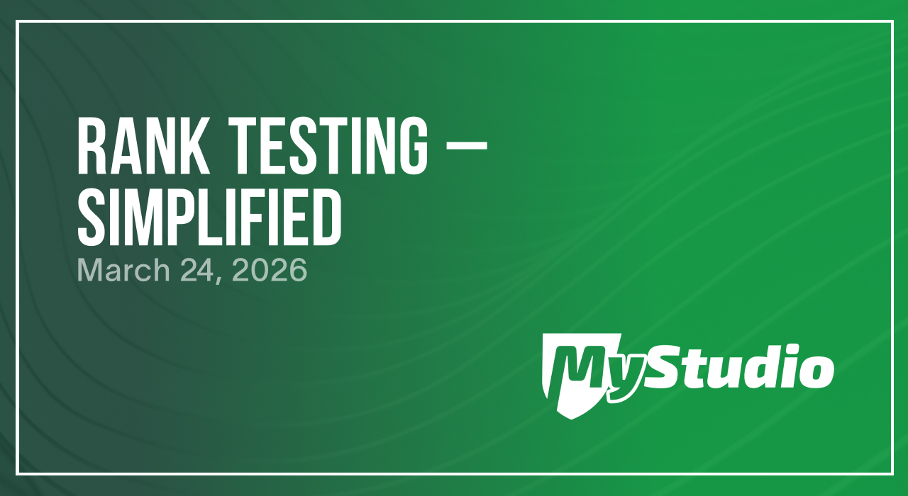 Rank testing simplified webinar, March 24, 2026