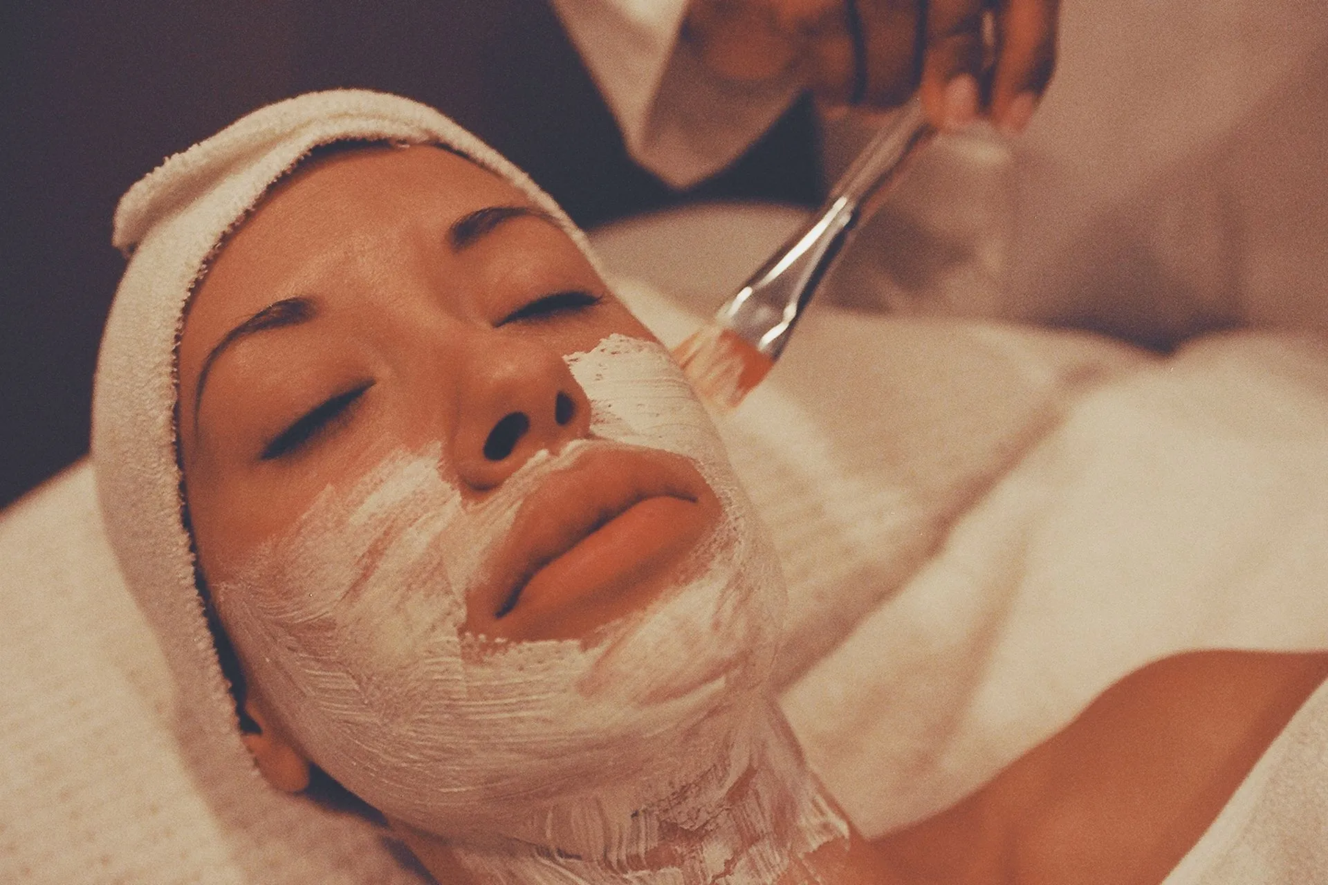 Relaxing facial mask treatment at DASA Spa on the San Antonio Riverwalk