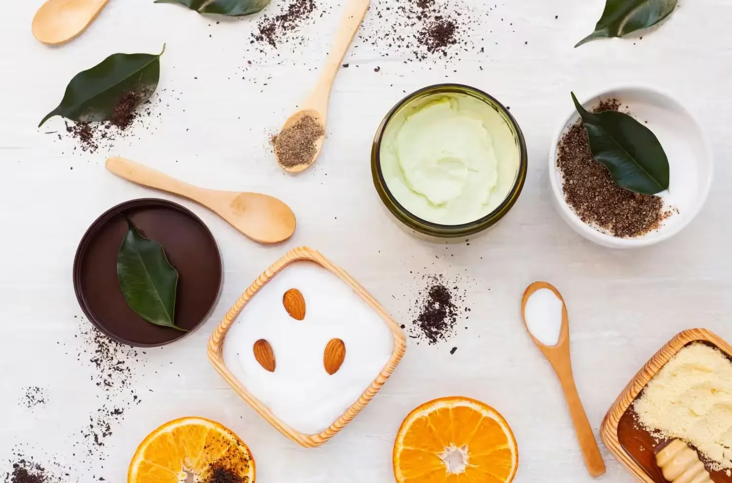 Esthetician applying botanical skincare during a facial