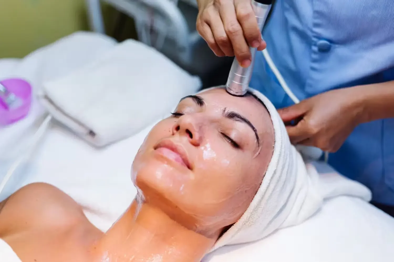 Organic skincare products used at DASA Spa