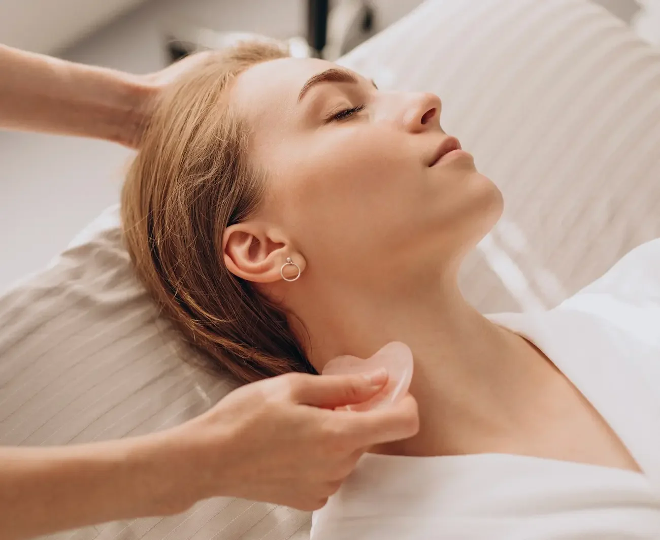 Neck and shoulder massage for travel tension at DASA Spa on the Riverwalk
