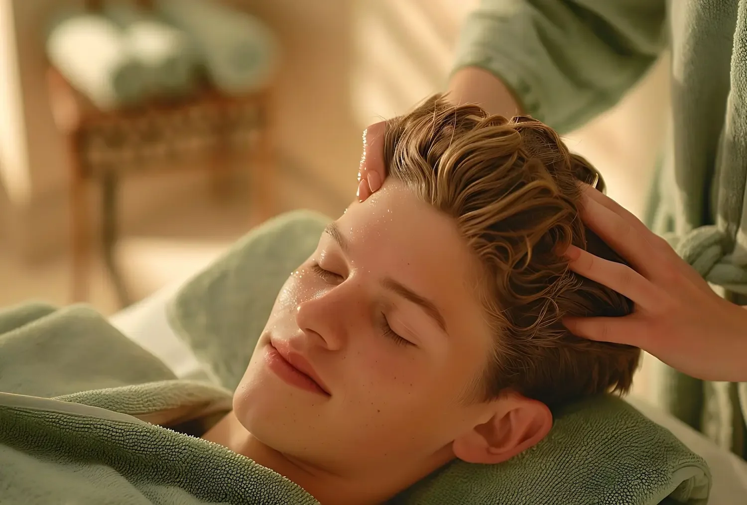 Head and scalp ritual paired with foot work at DASA Spa San Antonio
