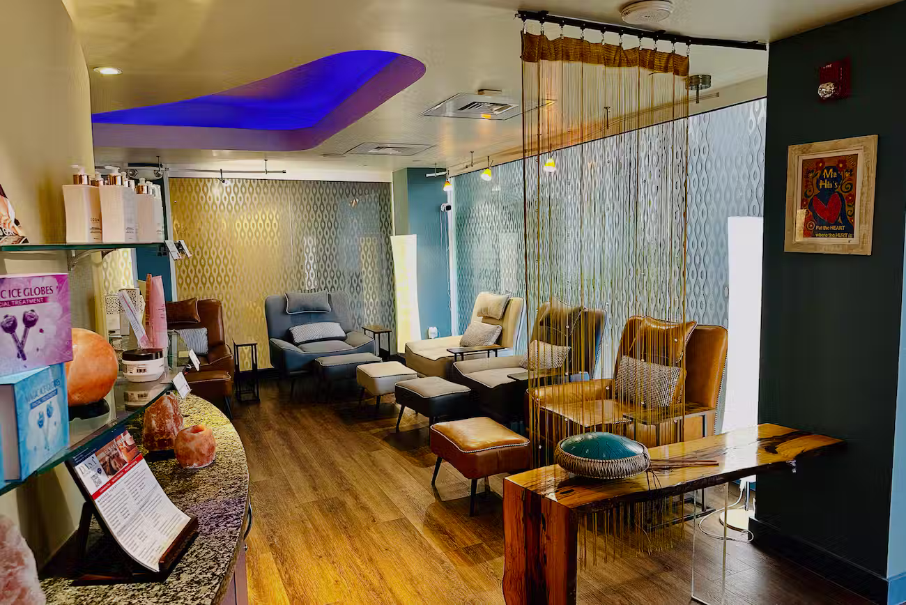 Entrance to DASA Spa on the Riverwalk level of the Hyatt Regency San Antonio