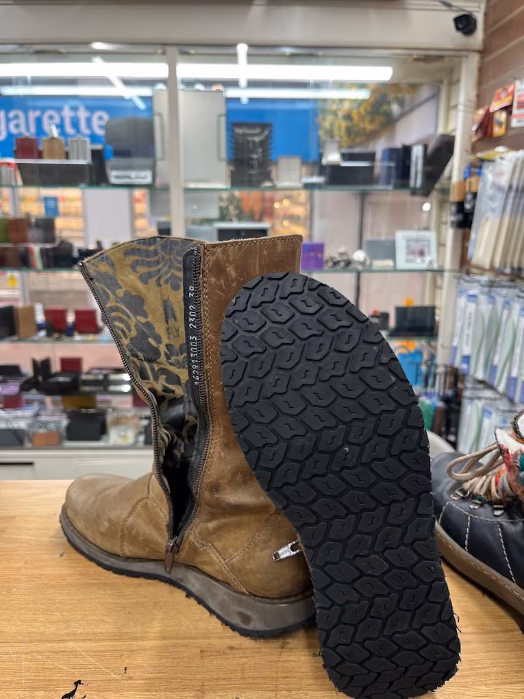 image of customer browsing store aisles (for a footwear store)