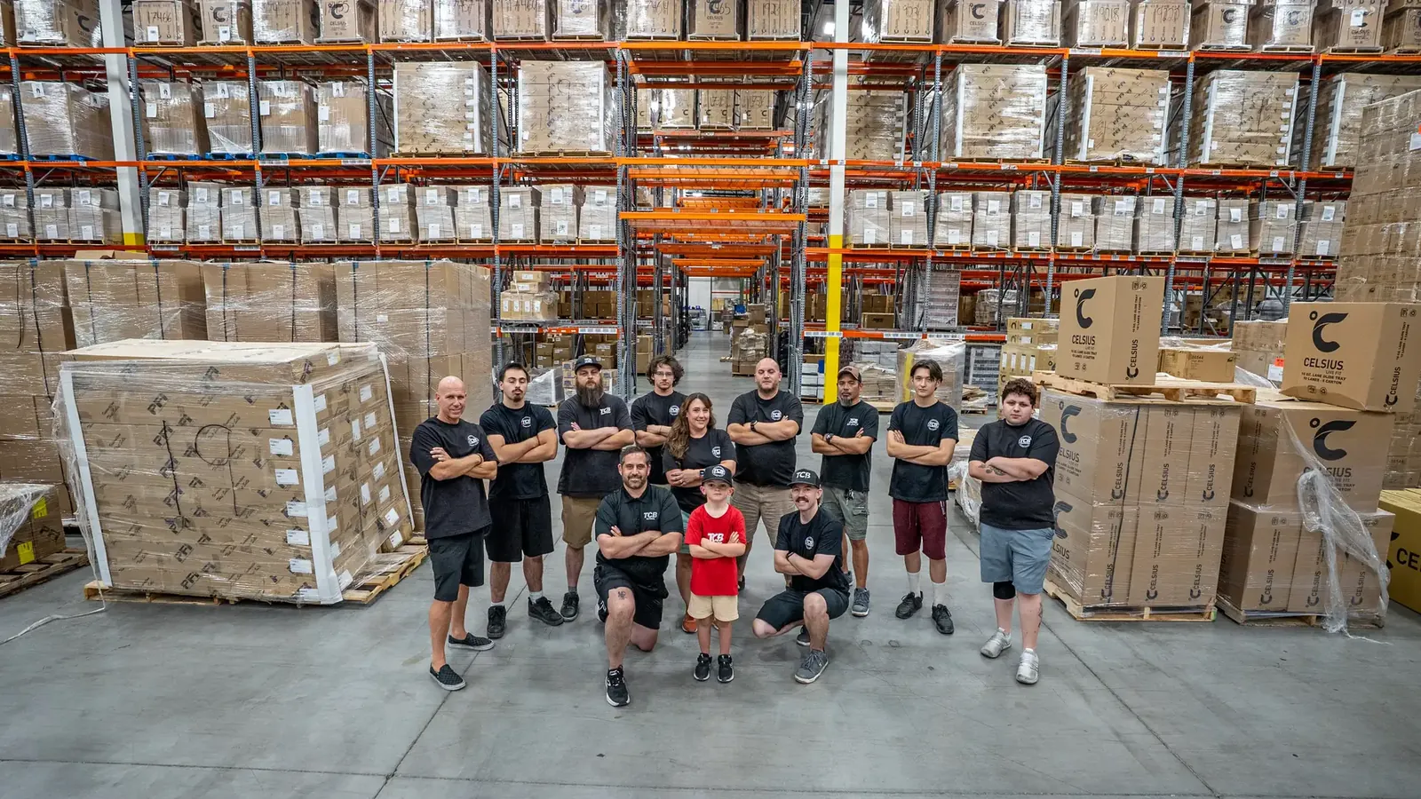 TCB Global warehouse team