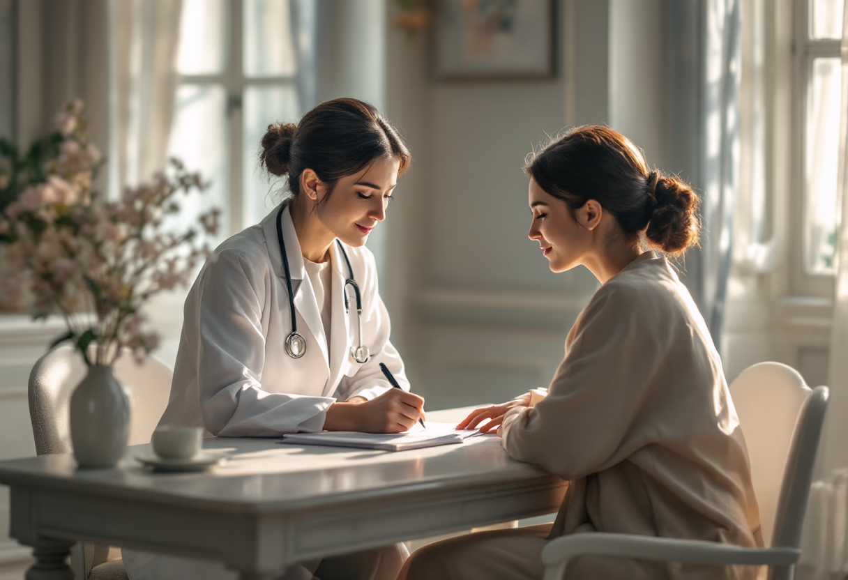 image of a doctor with a patient