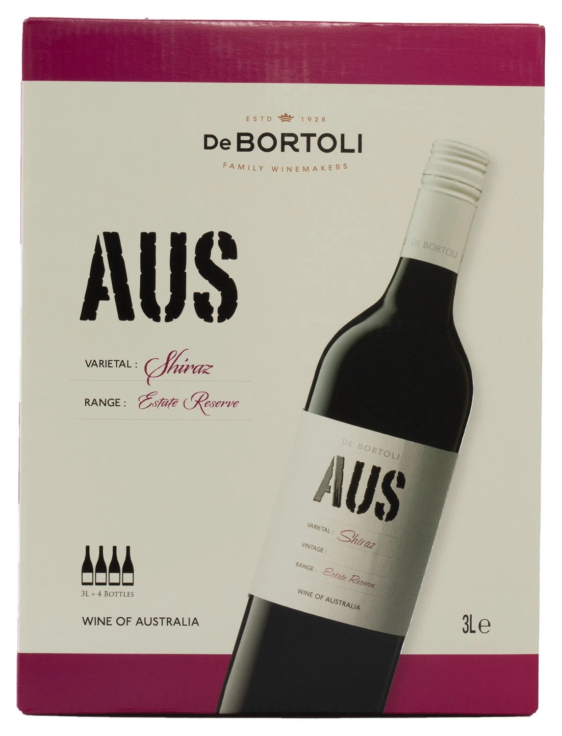 De Bortoli AUS Shiraz - BIB 3 liter