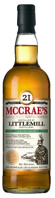 McCrae's Littlemill 26 years - Single Malt Single Cask - 56,50 % - 70 cl
