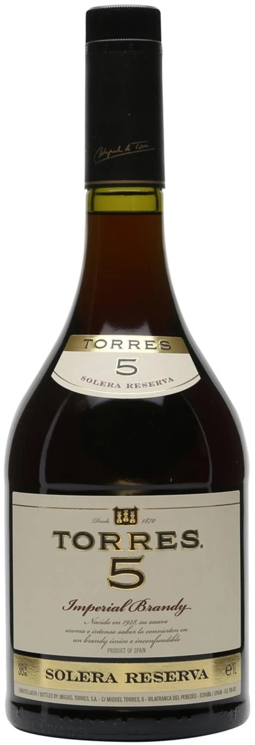 Torres Torres 5 - Imperial Brandy 5 years - 38° Solera Reserva
