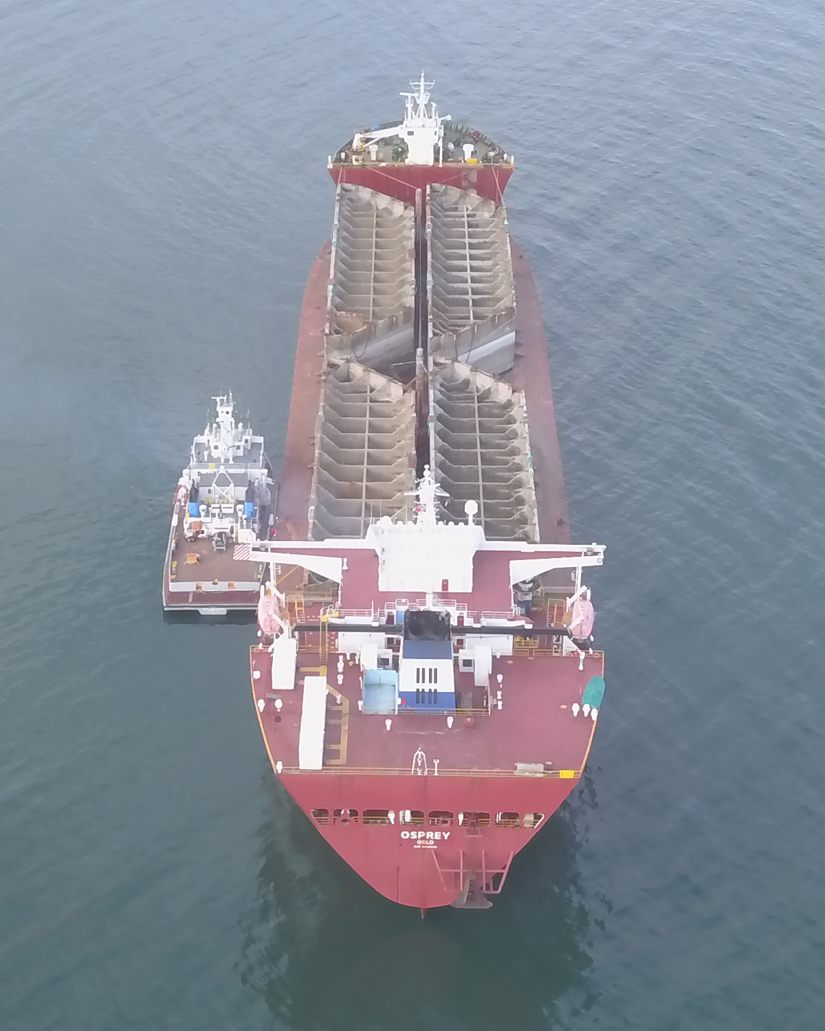 Heavy-lift transport of the four Tarsiut concrete caissons.