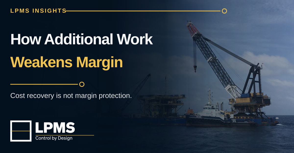 Offshore vessel deck during a lifting operation.