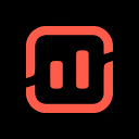 Surfer SEO logo with stylized red partial square and two vertical bars inside.