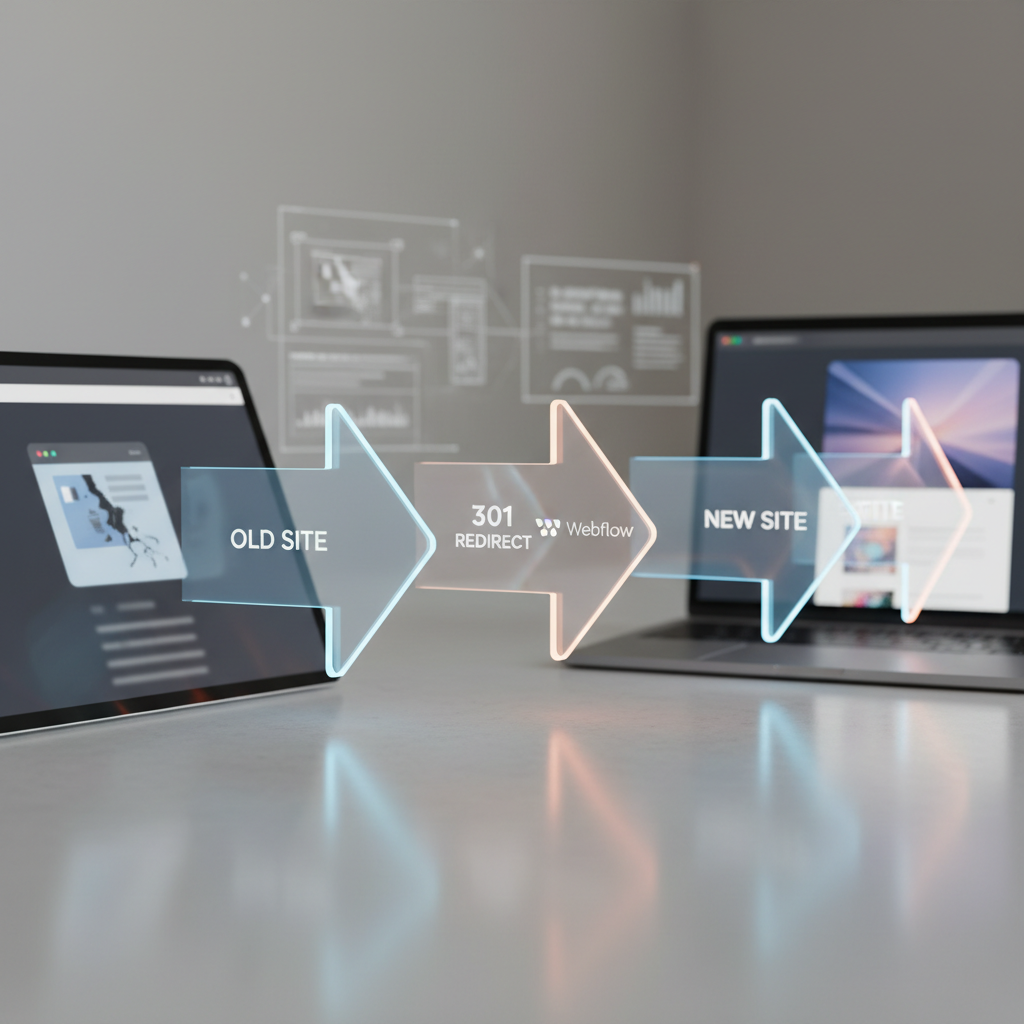 Illustration de l'article Redirection 301 Webflow : guide de configuration et de migration pas à pas