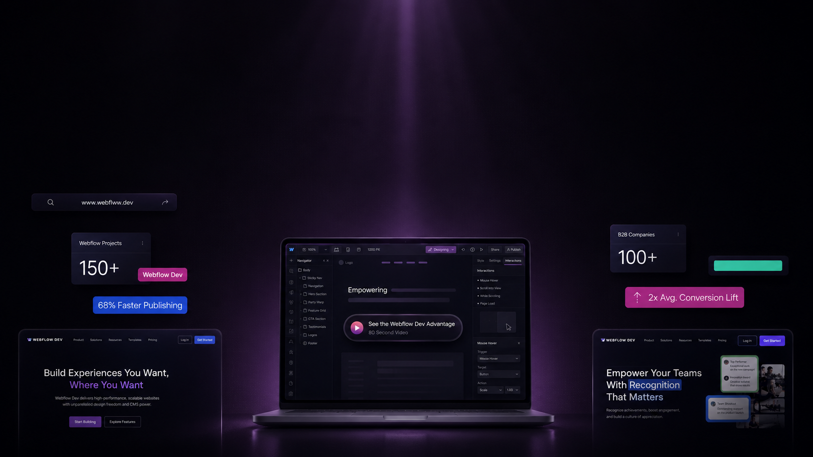 Webflow website development