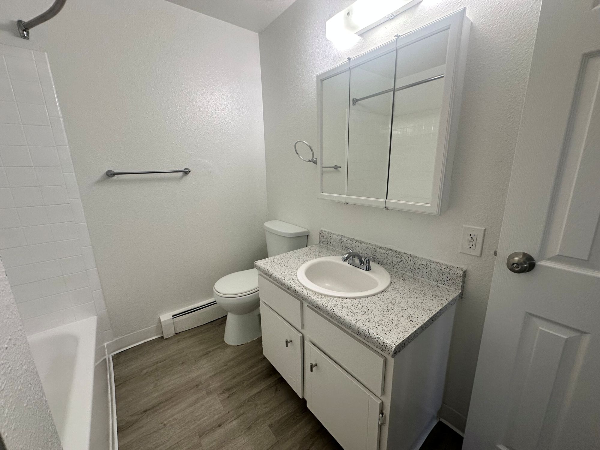 Bathroom with white vanity