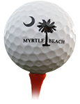 Golf ball on tee