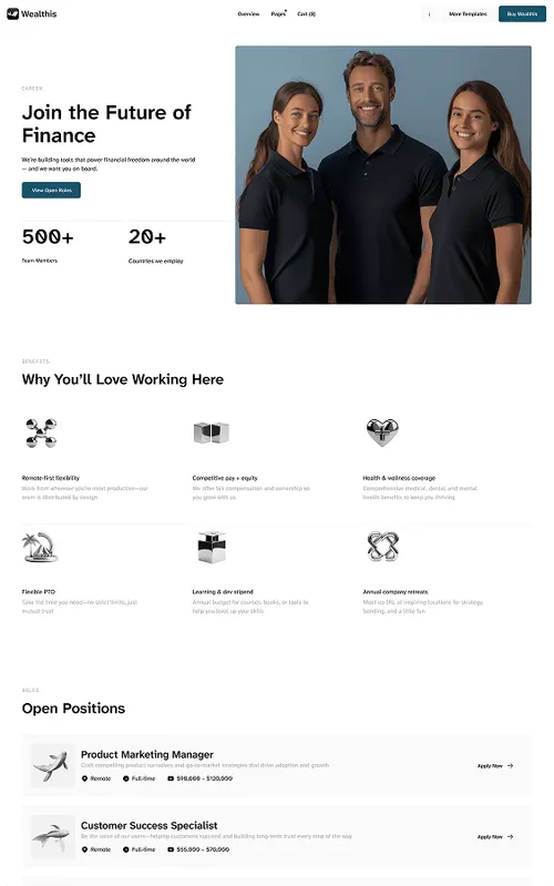 Career Page Preview