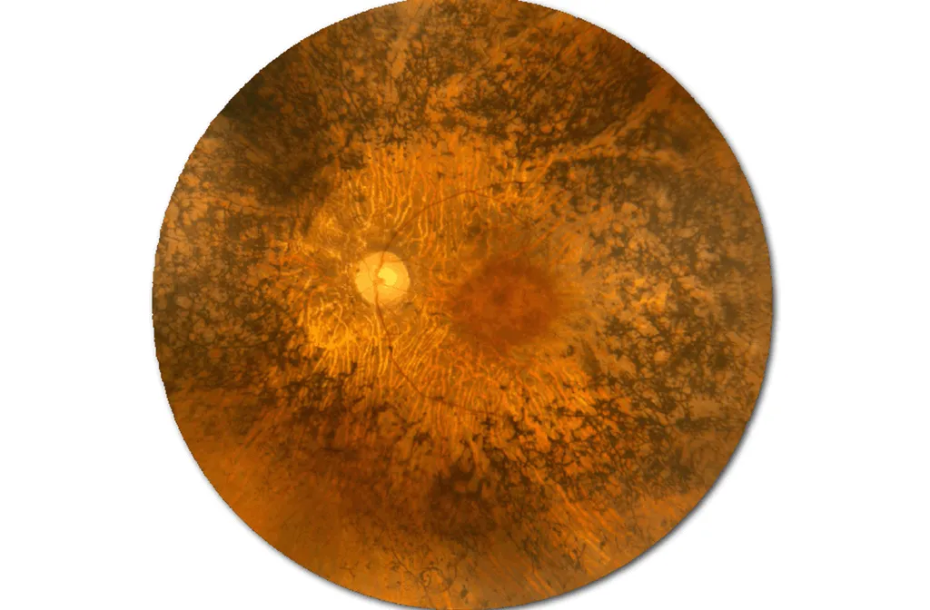 Retinitis pigmentosa condition illustration