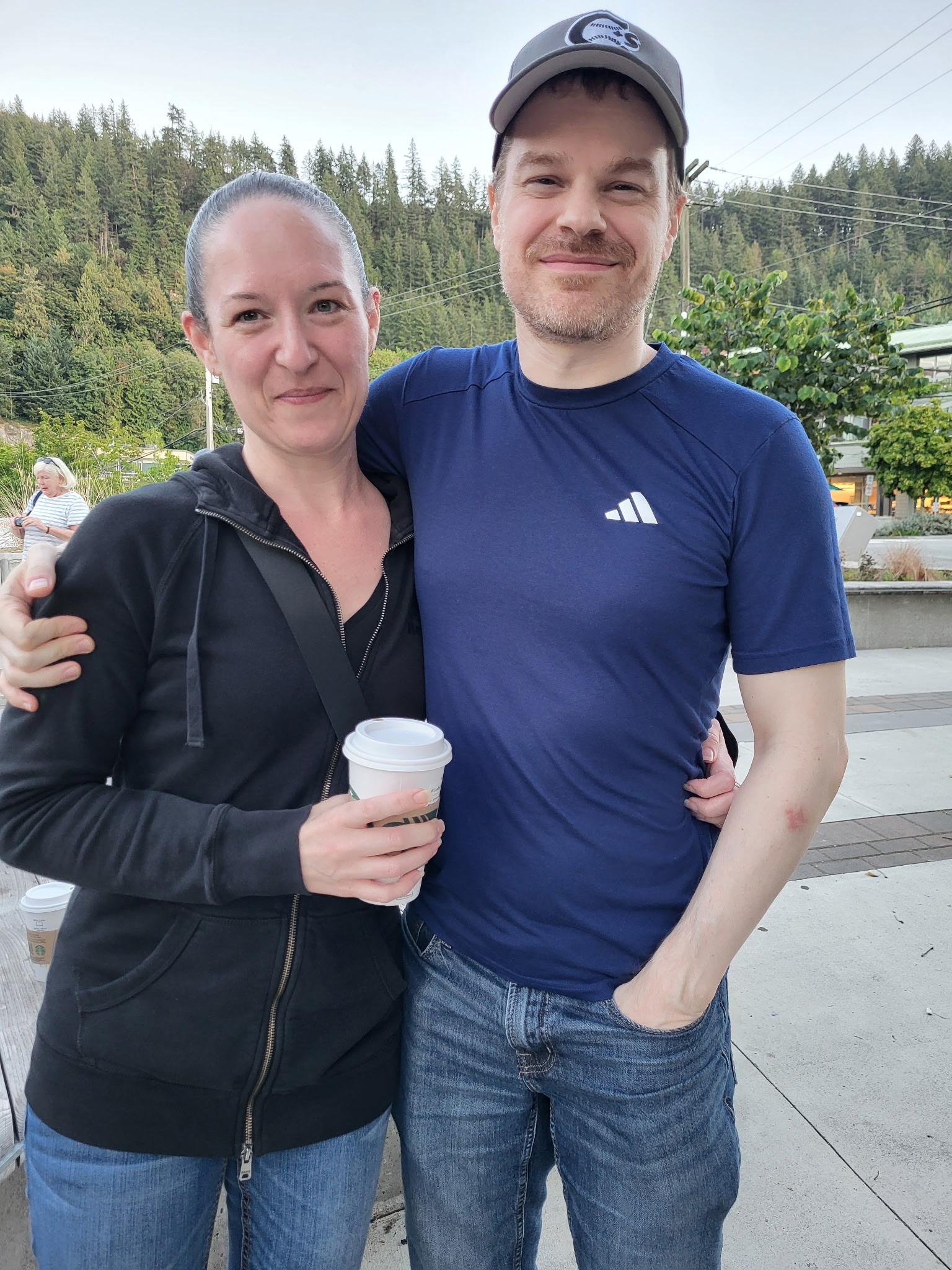 Richard and Kimberley visiting out-of-town family in Horseshoe Bay BC 2025