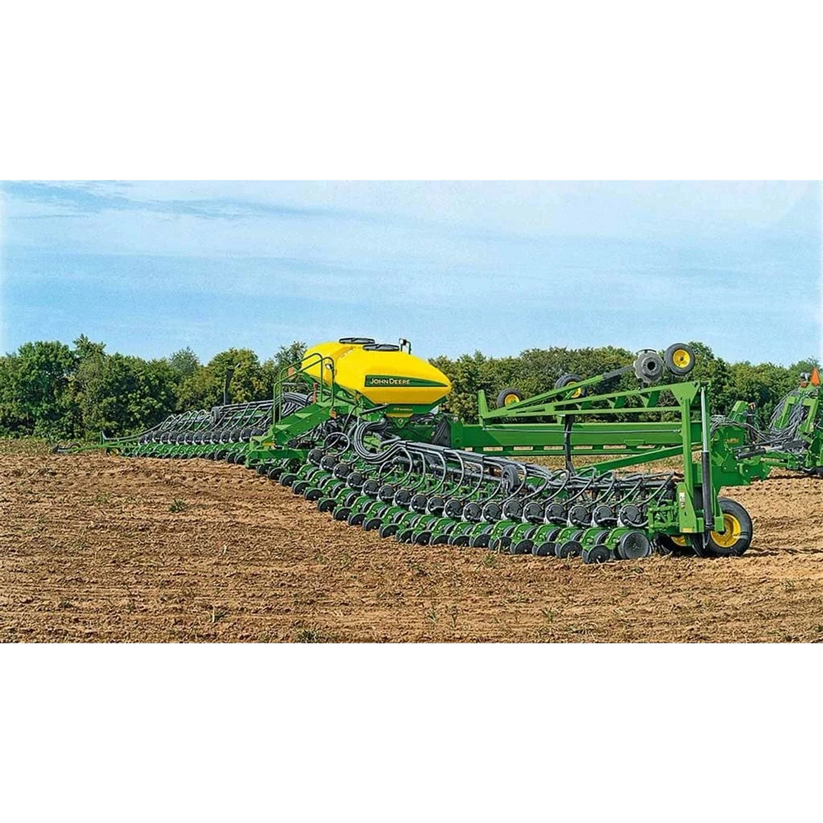 DB90 54Row20 Planter at work in a field.