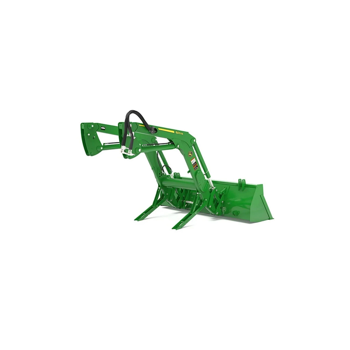 Studio image with a rear right view of a 600M Loader attachment