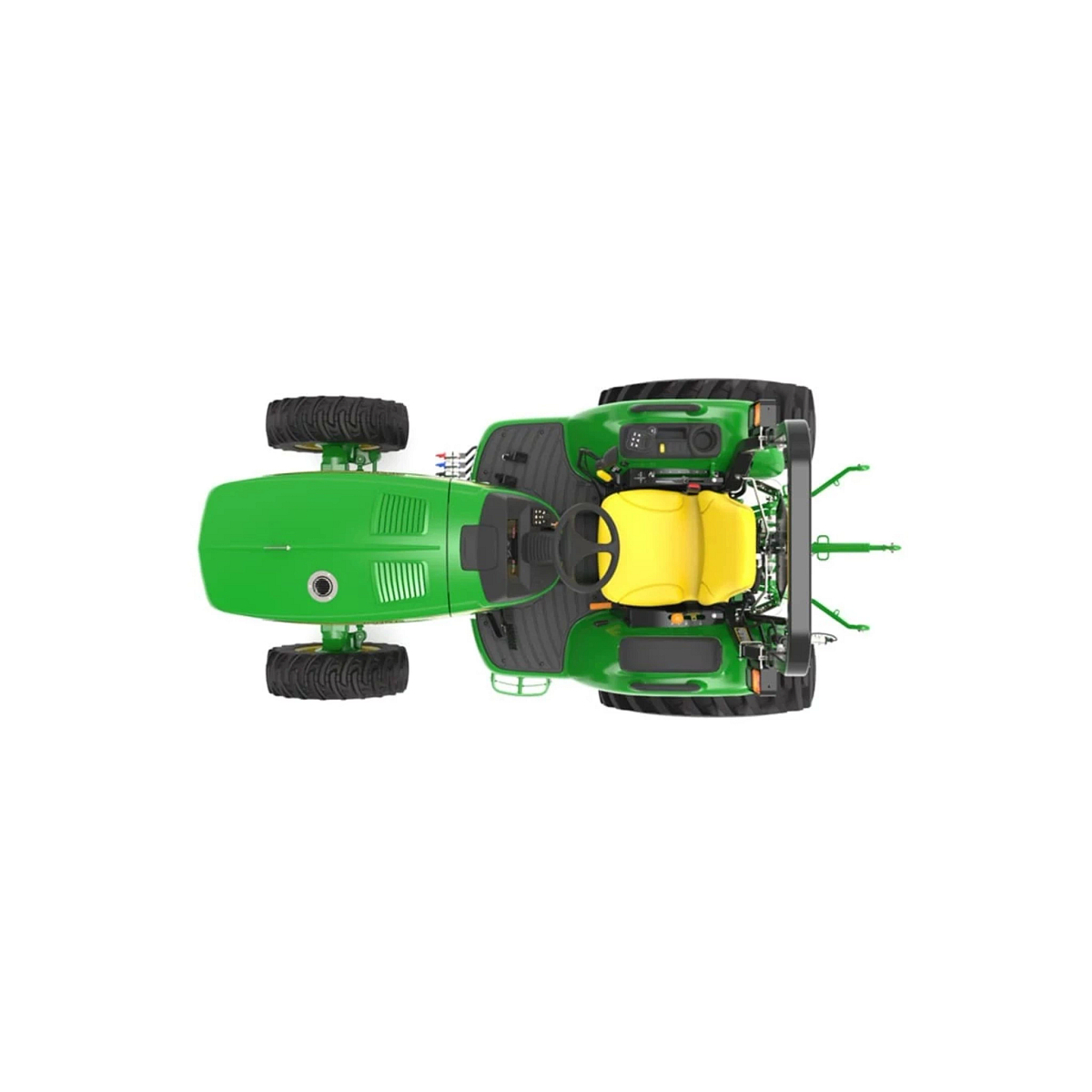 Studio image with a top view of 3039R Compact Tractor