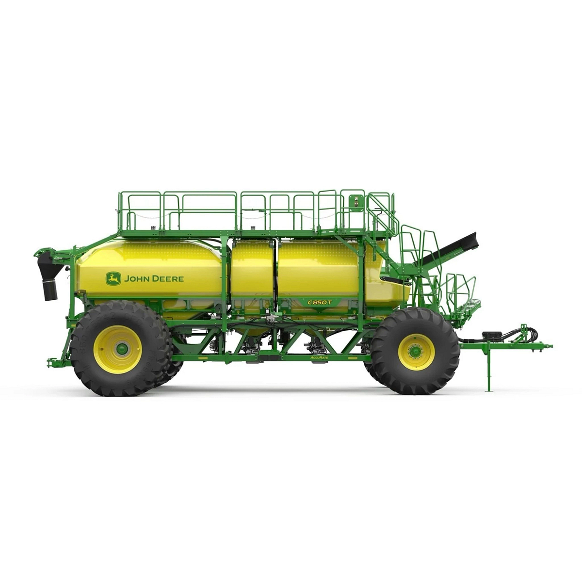 Studio image with a right view of Seeding Equipment C850T Trailing Air Cart