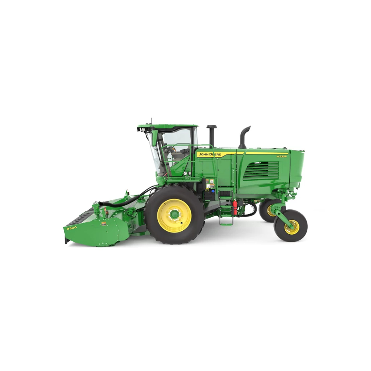Left side studio rendering of W235R Self Propelled windrower