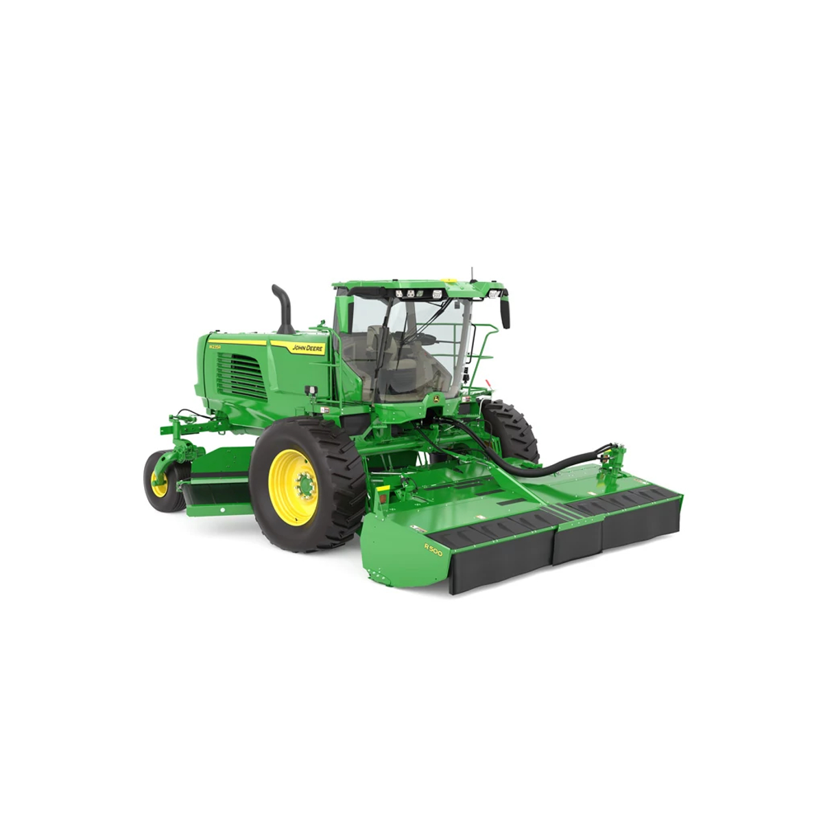 Front right studio rendering of W235R Self Propelled windrower