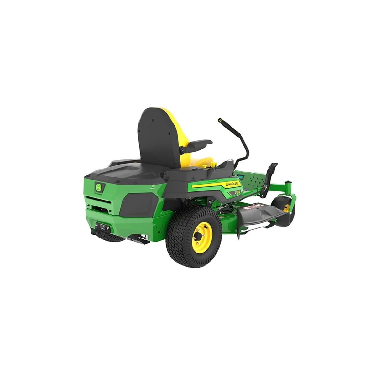 Studio image with a rear right view of a Z370R Electric ZTrak Mower