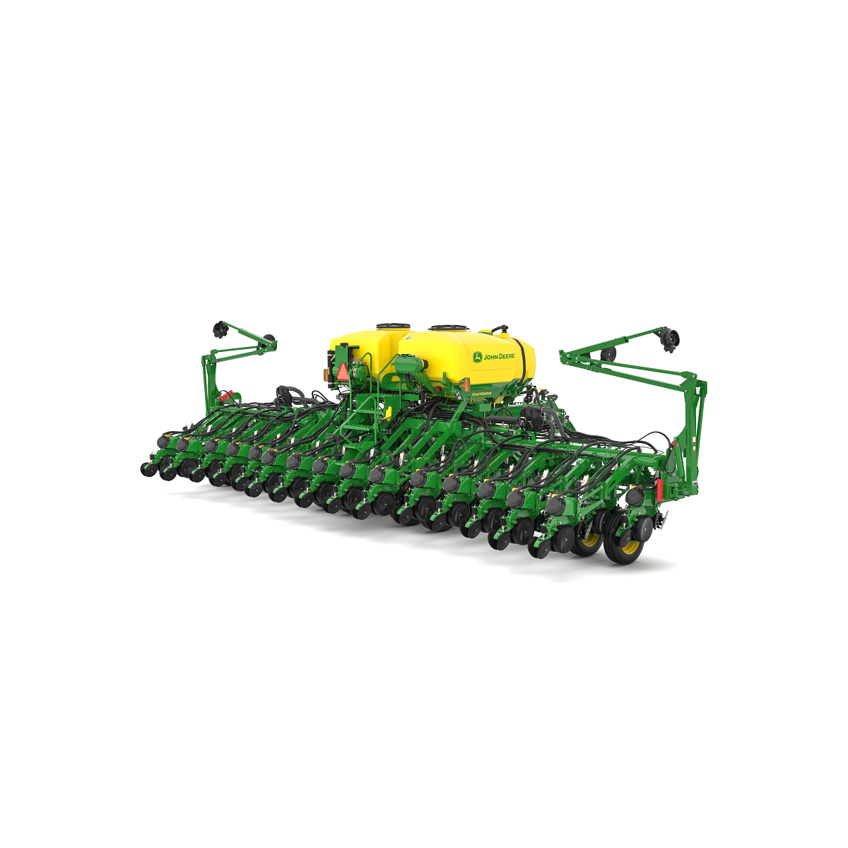 Studio image with right rear view of 1795 16-Row Split 31 Planter.