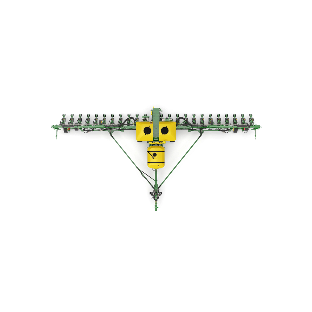 Studio rendering with overhead view of DB60 24R planter.