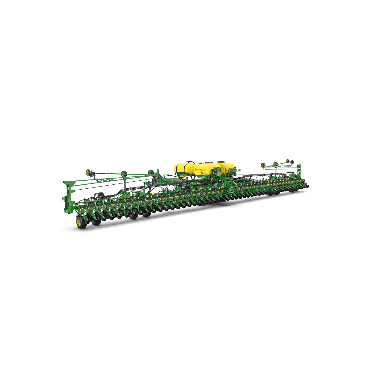 Studio rendering with left rear view of DB88 48R planter.