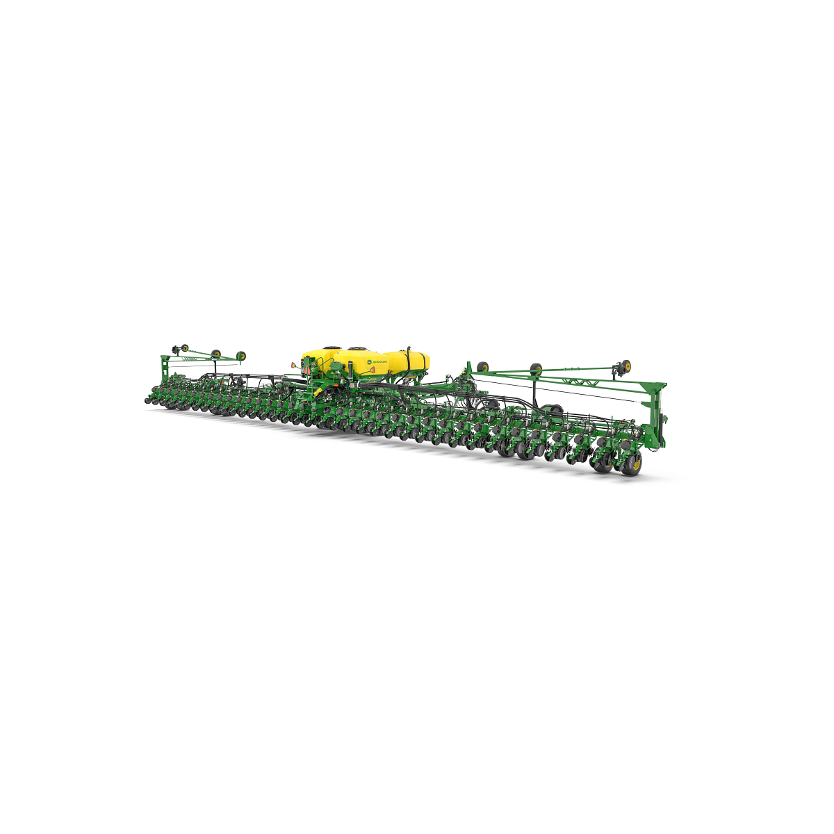Studio rendering with right rear view of DB90 36 Row planter.