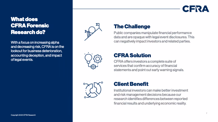CFRA presentation design