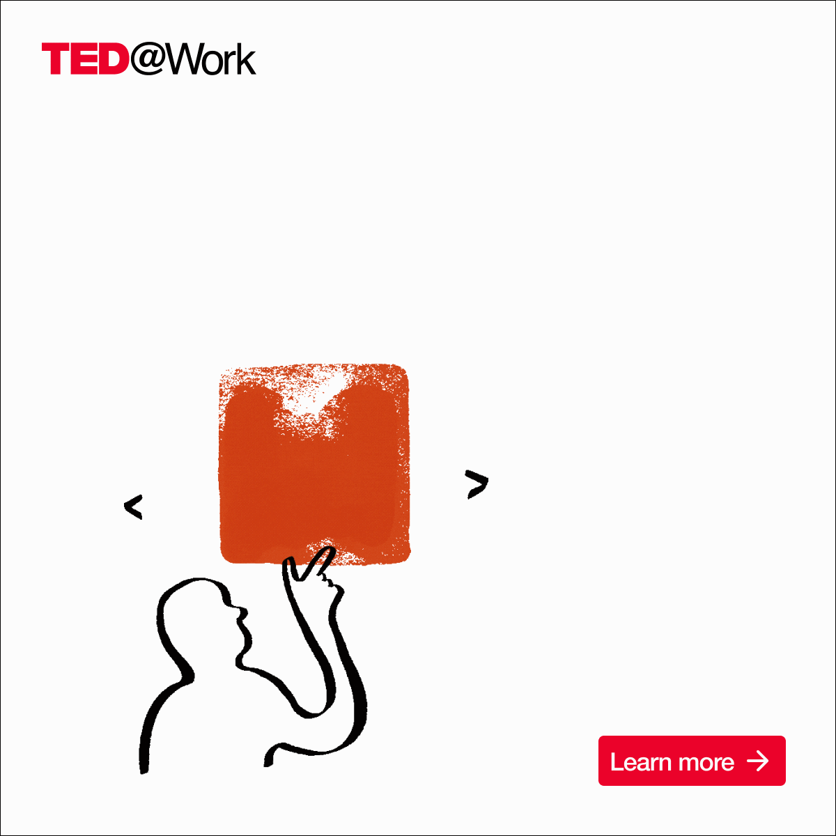 TED@Work LinkedIn ad design