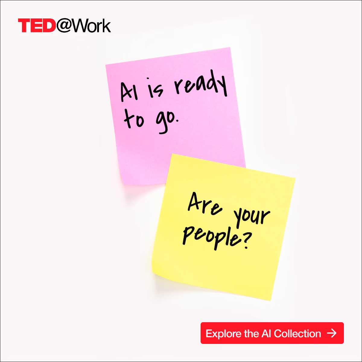 TED@Work LinkedIn ad design