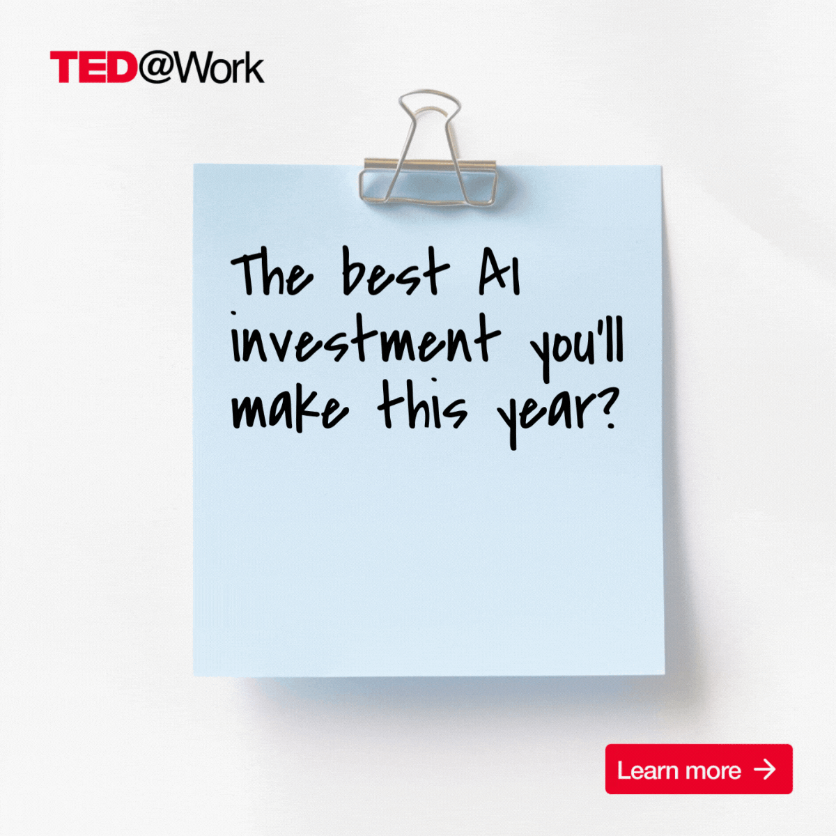 TED@Work LinkedIn ad design